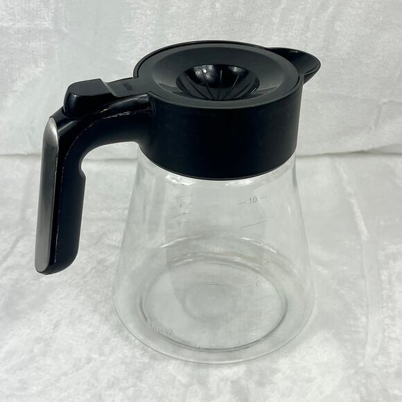Braun KF901AN KF9050BK Glass Carafe 10-Cup Replacement Part with Black Lid - Picture 6 of 12